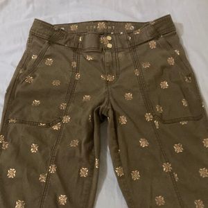 WHBM Pret a Pedi Straight Crop Pants Mid Rise size 2